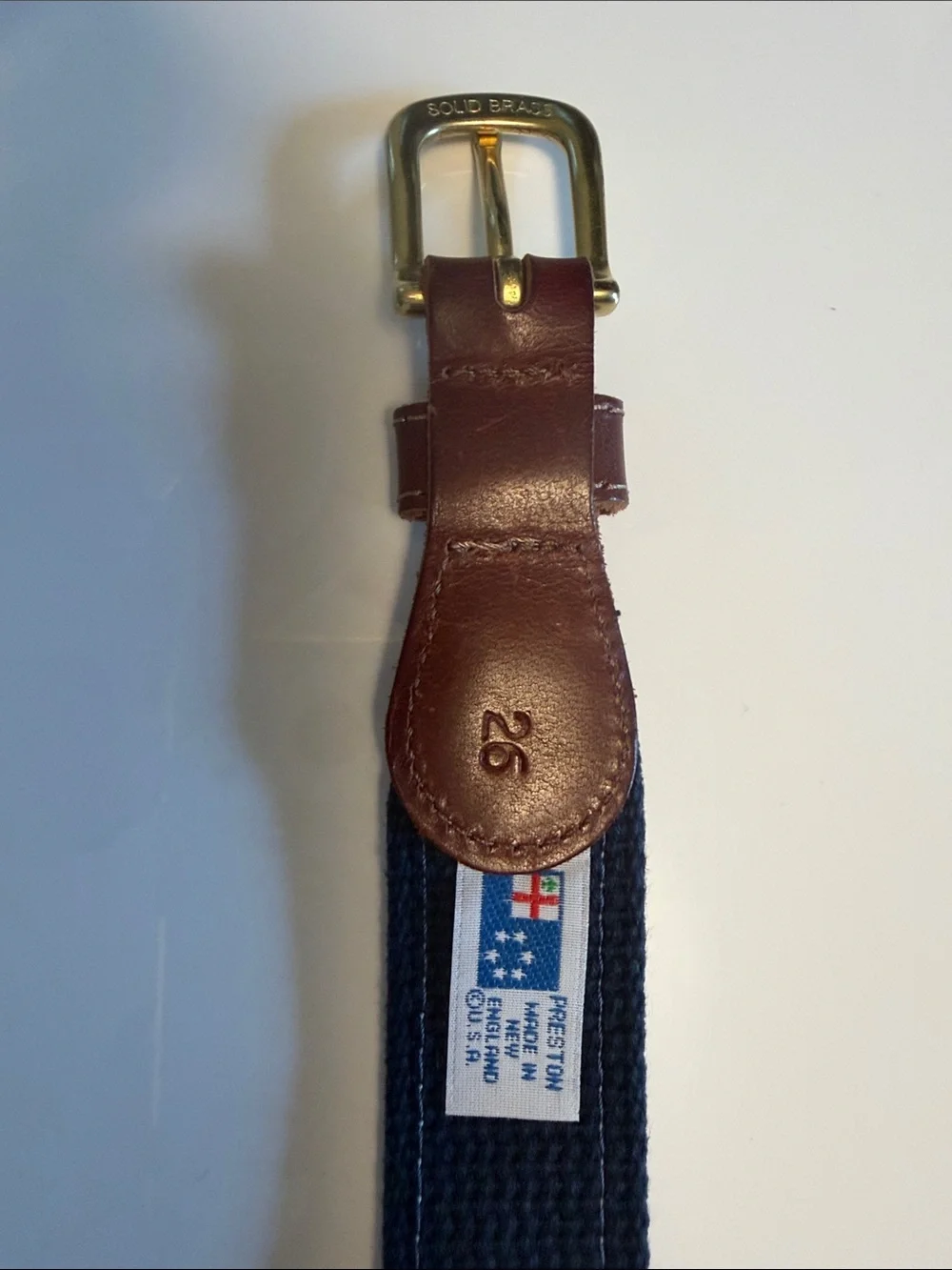 Preston Made Kids Belt with Patriotic Dog Embroidery